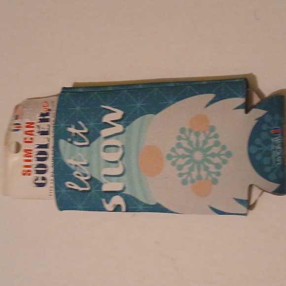 Let it snow Slim Can Cooler NWT Made in USA fits 12 oz - Picture 5 of 5
